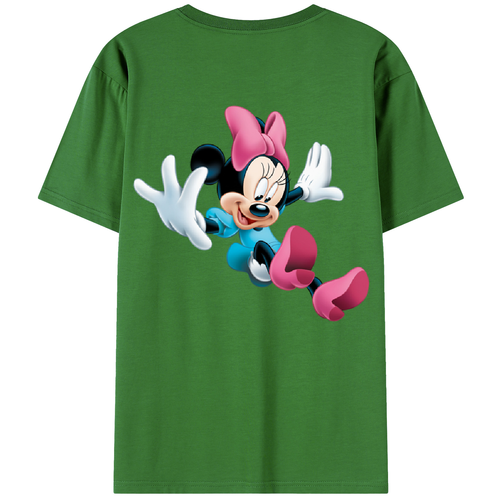 （画像用） ミッキーマウス Mickey Mouse レディース半袖Tシャツ(バックプリント)